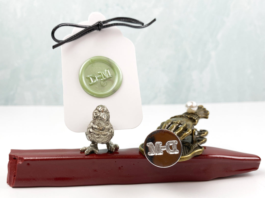 monogram wax seal stamp letterseals.mom