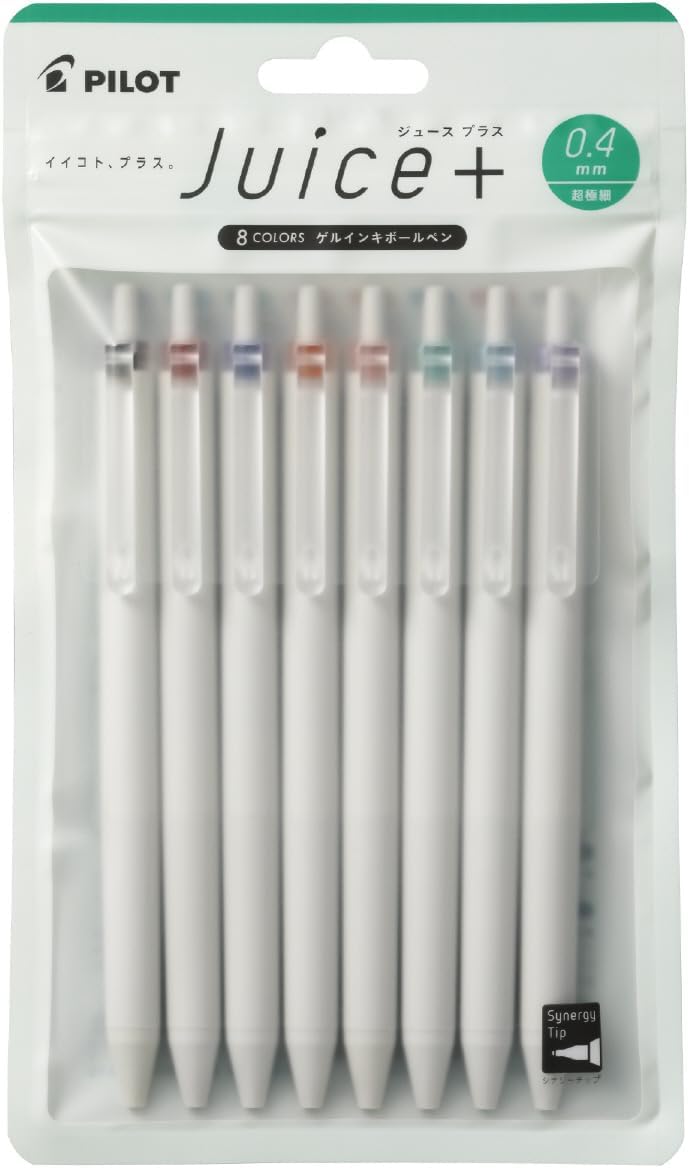 Pilot Juice Plus Gel Ballpoint Pen, Set of 8 Colors