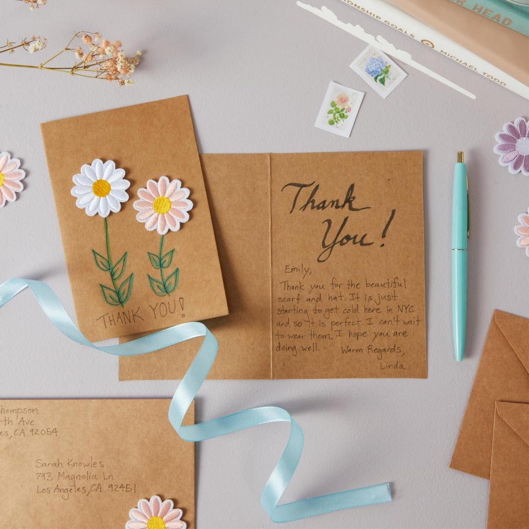 Brown Folded Cards with Envelopes 4x6