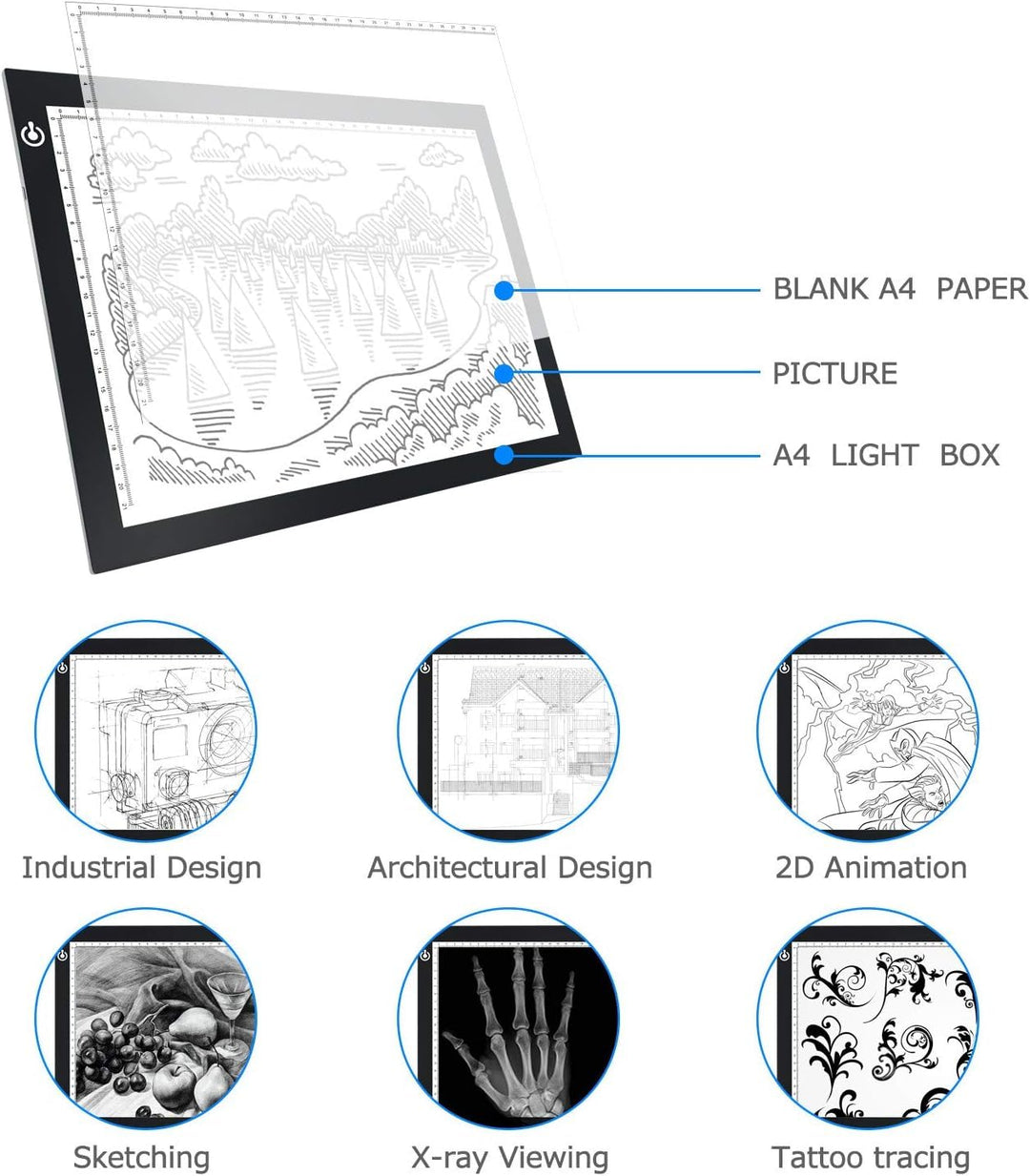 Light Tracing Box with USB Power