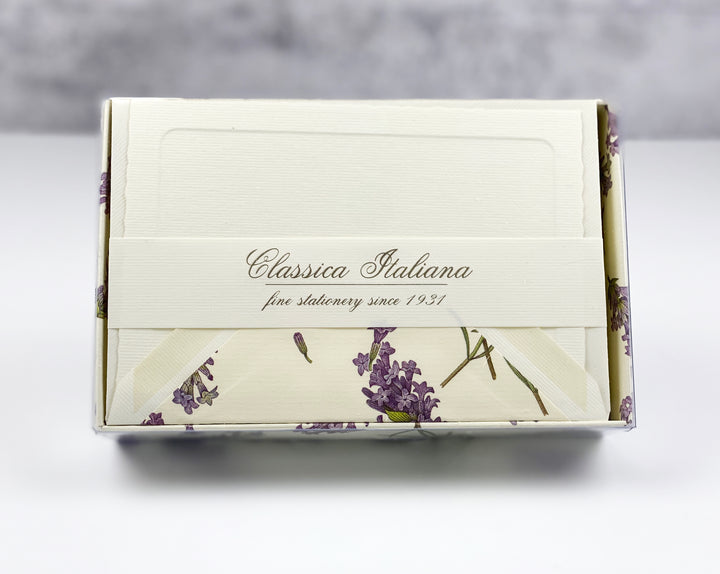 Lavender Classica Note Cards | Rossi 1931 Italian Stationery