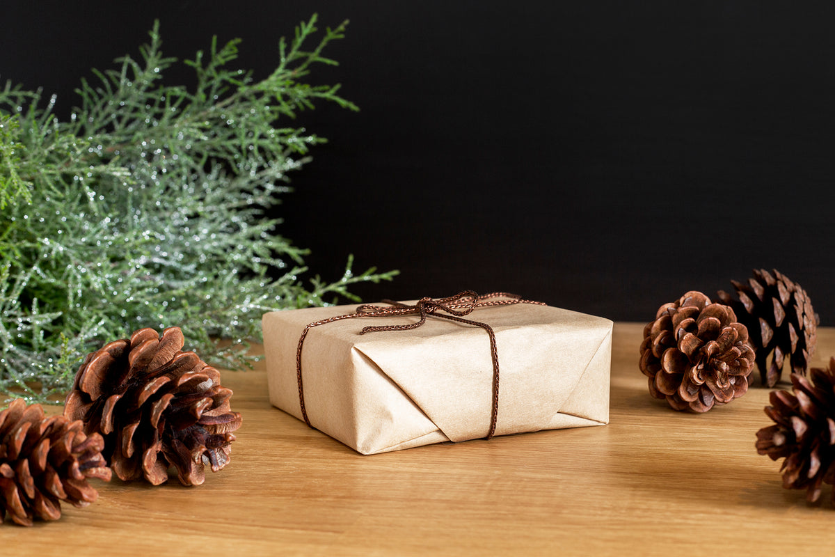 wrapped-package-and-pine-cones[product-name]-letterseals.mom